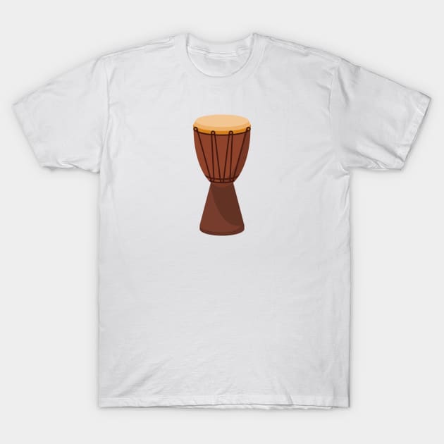 African Djembe Hand Drum T-Shirt by THP Creative